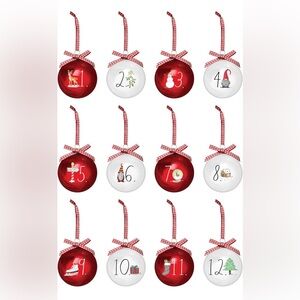 Rae Dunn Glass Ornaments